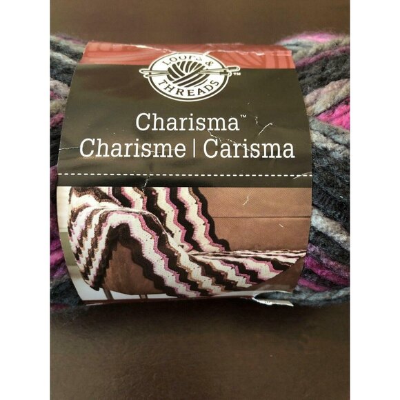 Loops & Threads Charisma #5 Bulky Yarn Black Raspberry #31 109 yds - Picture 1 of 6